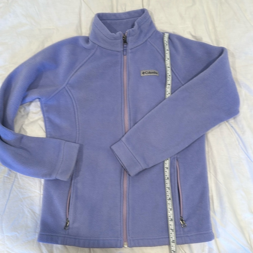 Kids Columbia Light Purple Fleece Jacket Size 14/16